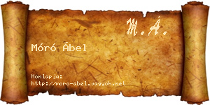 Móró Ábel névjegykártya